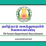TN FOREST RECRUITMENT
